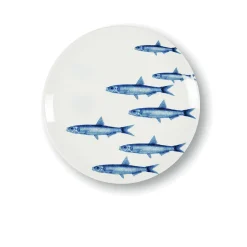 Assiette à dessert Poissons en porcelaine - Ø 21 cm