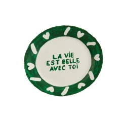 Assiette la Vie Est Belle Avec Toi