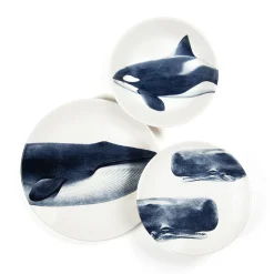 Assiette plate - Baleine