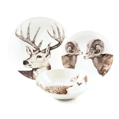 Assiette plate - Cerf