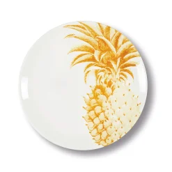 Assiette plate Ananas en porcelaine - Ø 27 cm