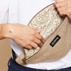 Banane Olivia en laine - Beige