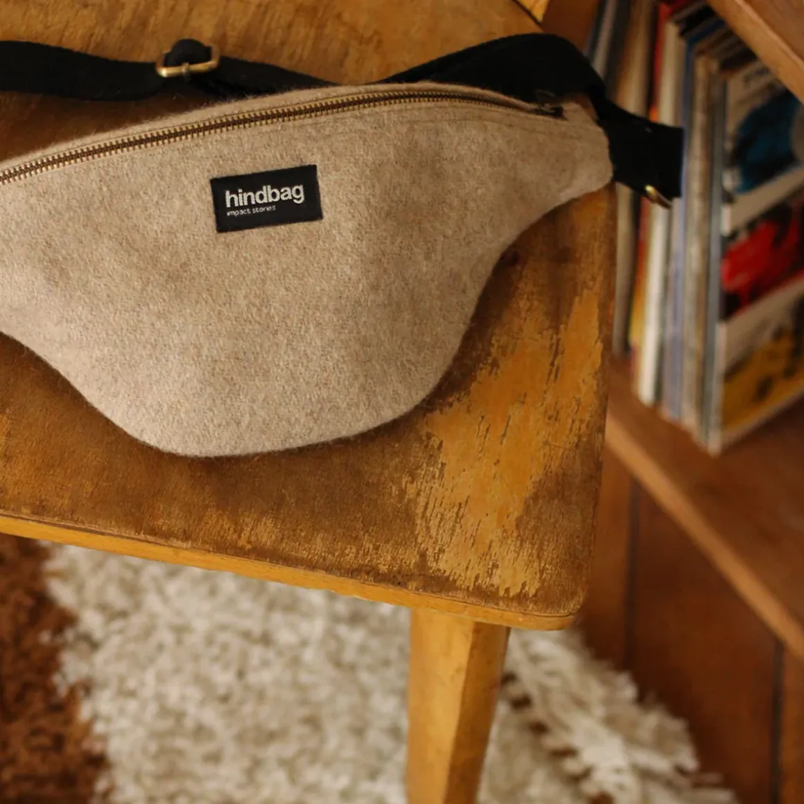 Banane Olivia en laine - Beige