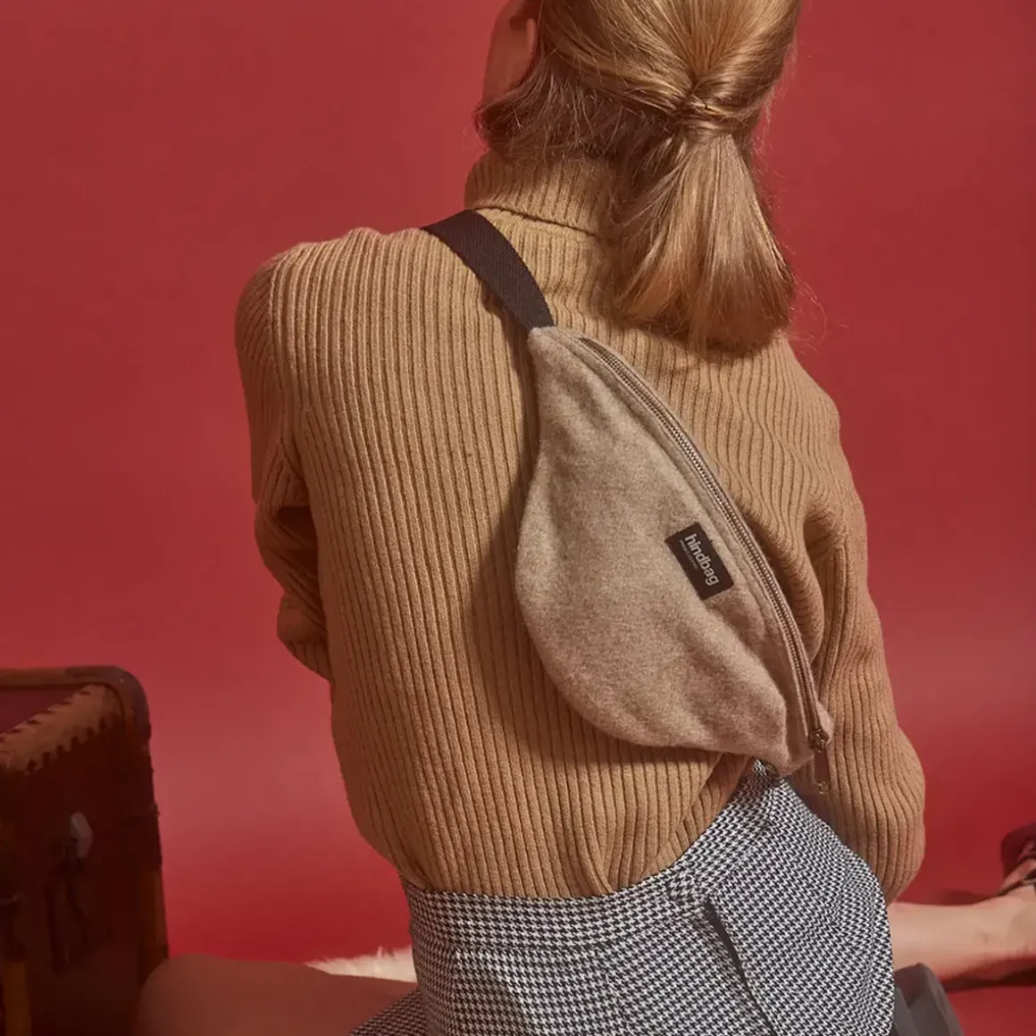 Banane Olivia en laine - Beige