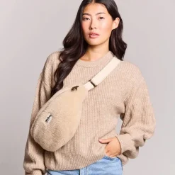 Banane Sasha en fourrure Beige