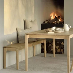 Banc Bok Chêne 146 x 35 x h 46 cm