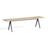 Banc Pyramid 12 Base noire u0026 plateau chêne vernis