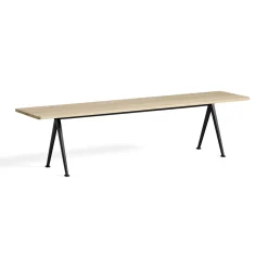 Banc Pyramid 12 Base noire u0026 plateau chêne vernis