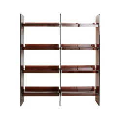 Bibliothèque en acrylique - 160 cm - Marron Smoke