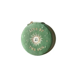 Boite à Bijoux brodée Soleil et Lune