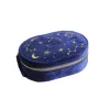 Boîte à bijoux en velours Starry Night - Bleu Marine