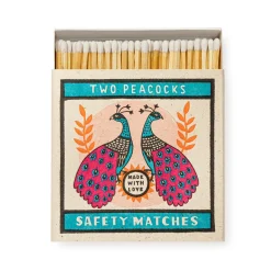 Boîte d'allumettes - Deux paons