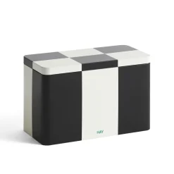 Boîte Tin à carreaux M - Noir u0026 Blanc