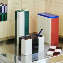 Boîte Tin à carreaux M - Noir u0026 Blanc