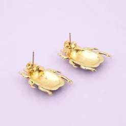Boucles D'Oreilles Scarabée