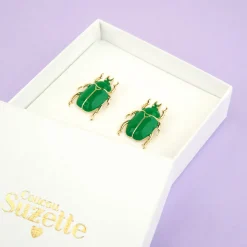 Boucles D'Oreilles Scarabée