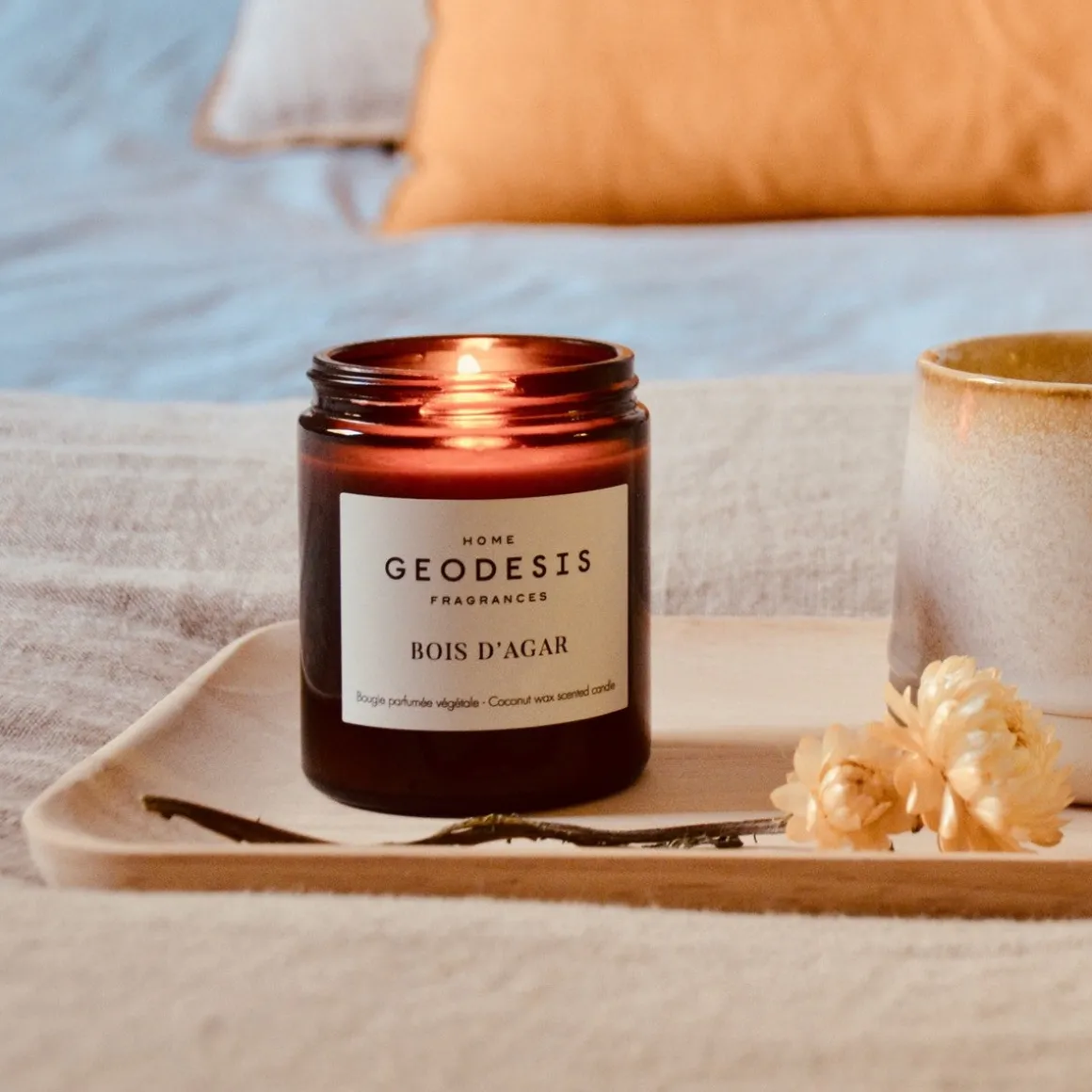 Bougie végétale parfumée - Bois dagar