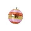 Boule Disco Ø 18 cm - Rayures Rose