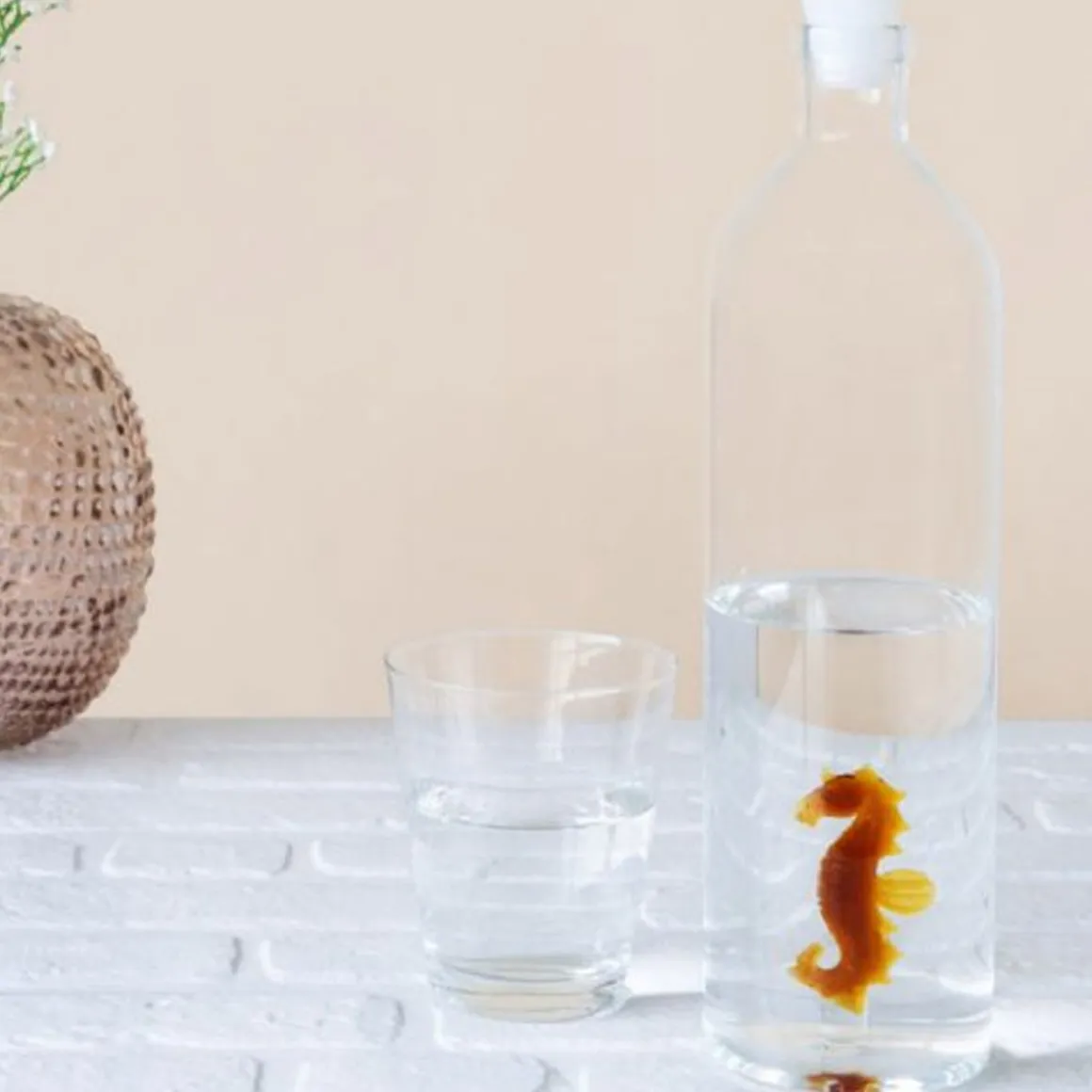 Bouteille Sea Horse Atlantis en verre borosilicate -1.2L