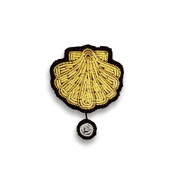 Broche Coquille Saint Jaques Perle S