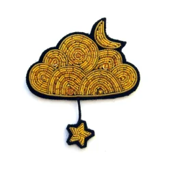 Broche Nuage Or et étoile