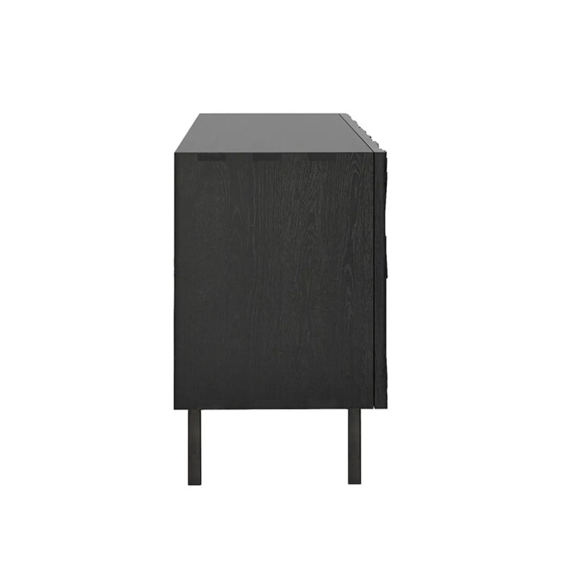 Buffet Graphic en teck verni - 4 portes