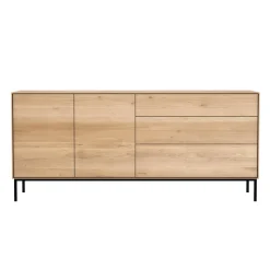 Buffet Whitebird en chêne - 2 portes, 3 tiroirs