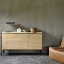 Buffet Whitebird en chêne - 3 portes