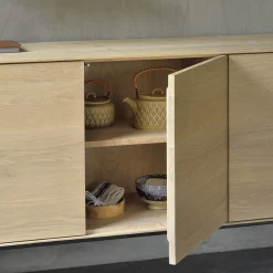 Buffet Whitebird en chêne - 3 portes