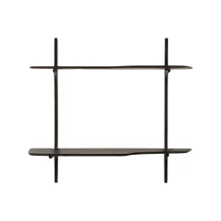 Bureau Mural PI en Acajou Vernis - 140 x 48 x 126 cm