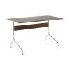 Bureau Pavilion AV16 Linoleum Iron 4178 - Noyer / Pieds Chrome