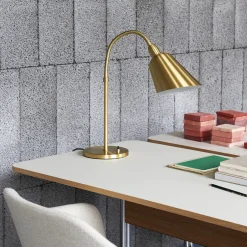 Bureau Pavilion AV16 Linoleum Iron 4178 - Noyer / Pieds Chrome