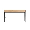 Bureau Whitebird en chêne verni - 2 Tiroirs
