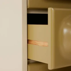 Cabinet Space Drawer - 45 x 40 x 113 cm - Sage u0026 Cream