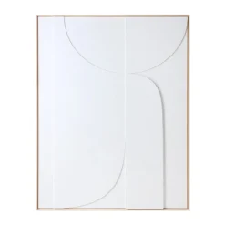 Cadre Relief Art B - 100 x 123 cm - Blanc XL