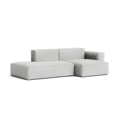 Canapé Méridienne Mags Soft Low 2.5 places - Combinaison 3 right - Hallingdal 116 - Coutures Light Grey