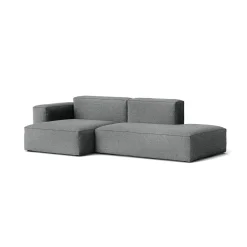 Canapé Méridienne Mags Soft Low 2.5 places - Combinaison 3 left - Hallingdal 130 - Coutures Light Grey