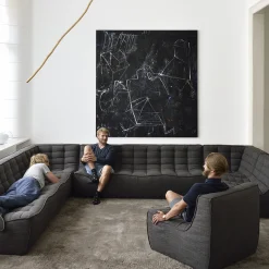 Canapé N701 - 3 Places - Gris foncé