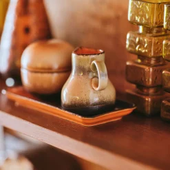 Carafe à Lait 8 am 70'S en Céramique - 9.3 x 7.5 x 8 cm