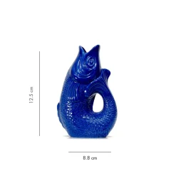Carafe / Vase Monsieur Carafon Poisson - Azur