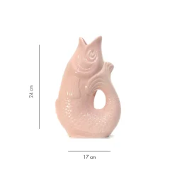 Carafe / Vase Monsieur Carafon Poisson - Rose