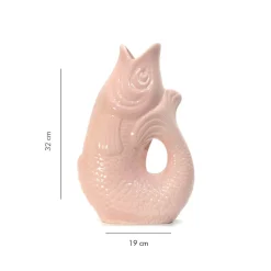Carafe / Vase Monsieur Carafon Poisson - Rose