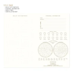 Carnet Constellations - Bleu Marine