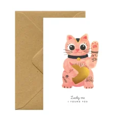 Carte de vux Lucky Cat