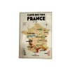 Carte des Vignobles Français - 30 x 40 cm - Ecru