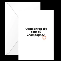 Carte Postale Jamais Trop Tôt