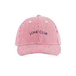 Casquette à rayures Love Club