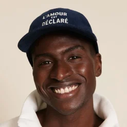 Casquette l'Amour est Déclaré Côtelé - Navy