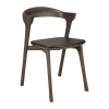 Chaise Bok en chêne brun
