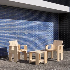 Chaise Dining Crate - Pinewood - 64 x 81 x 57,5 cm